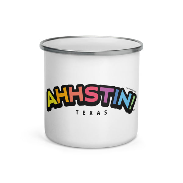 Ahhstin!™ Rainbow Enamel Mug